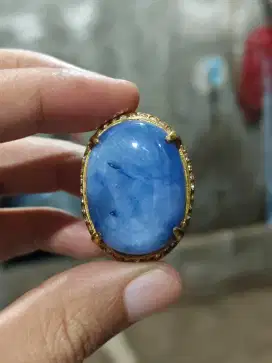 Natural Blue Star Sapphire Corundum Dim 30,5mm Super Jumbo Ajiib