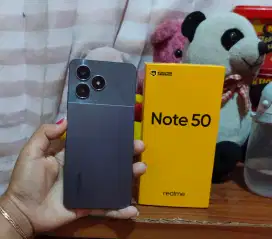 Realme note 50 ram 3+4/64 fullset ori mulus!.
