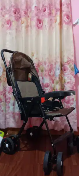 DIJUAL STROLLER SPACE BABY SB-214 warna coklat
