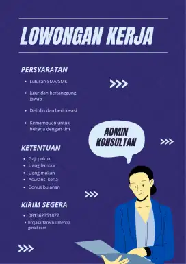 Open loker gratis,untuk semua jurusan minimum lulusan SMA/SMK