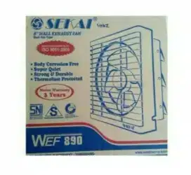 Exhaust fan / kipas hisap dinding / tembok sekai 8 inch WEF 890