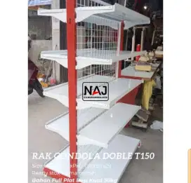 4 unit Rak Gondola rak minimarket double