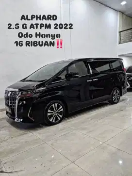 ODO 16RB‼️ ALPHARD 2.5 G ATPM 2022 / 2023 Hitam toyota 2021