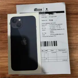 iPhone 13 128Gb Midnight Baru Garansi iBox