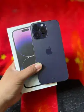 iphone 14 Pro Max 128gb iBox resmi Deep Purple Fullset ori Mulus