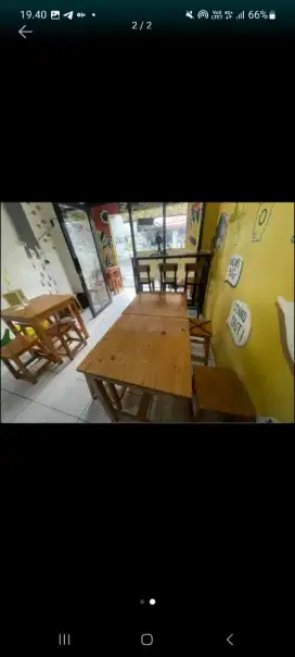 Meja ukuran 60x60 & bangku