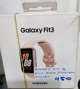 Samsung galaxy watch fit 3 , Lengkap fullsett, kondisi second like new
