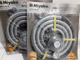 Regulator Miyako 1.8 Meter RMS 206 sepaket selang dan Regulator