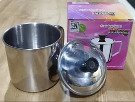 Mug Stainless Tutup 9 cm Murah