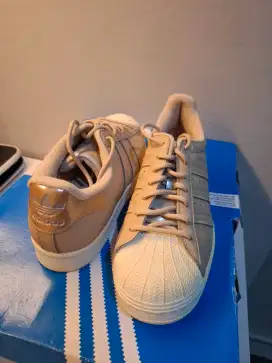 Sepatu adidas superstar brown size 38 original second like new
