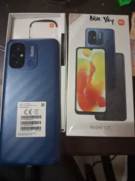 Murah hp Xiaomi Redmi 12c 4/64 lkp mulus seperti baru
