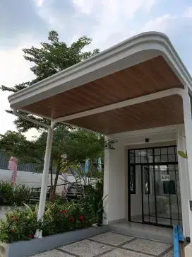 pemasangan kanopi cordoba atap alderon plafon pvc talang profil
