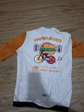 Jersey sepeda mbo prime hamburger size xl second like new