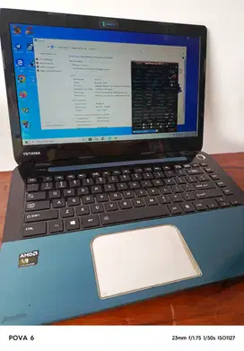 Laptop Toshiba AMD A8 |SSD |Ram 6gb|Pelajar,kuliah,Game,Usaha,design