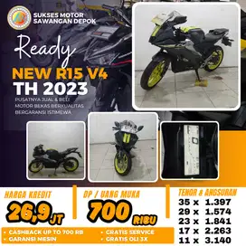 PROMO DP 700 YAMAHA NEW R15 V4 TH 2023 CON UNIT MULUS BERGARANSI