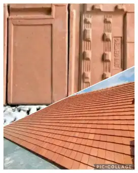 Genteng flat minimalis tanah liat