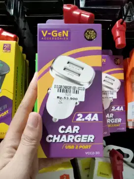 CAR CHARGER VGEN VCC2-30| ATLANTIS DAHSYAT