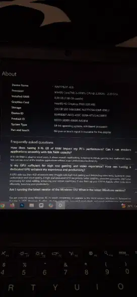 Lenovo thinkpad I5
