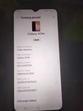 Samsung A4E ram4 hp+cassan aja blm pernah service