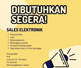 Lowongan kerja salles