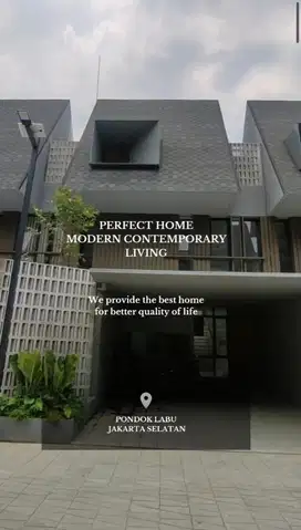 Rumah 2,5Lantai dgn Rooftop dlm Cluster di Pondok Labu, JakSel