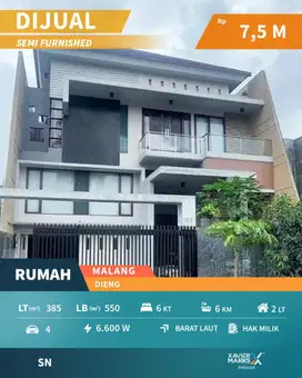 Dijual Rumah Premium di Istana Dieng, Dieng Malang