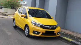 [ LOW KM ] Honda Brio Satya E CVT AT Facelift Kuning NIK 2021/2022
