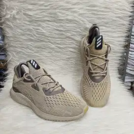 Sepatu Running Adidas Alphabounce EM Tech Earth Beige Original Second