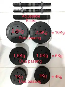 Dumbbell 1 set 20kg Adjustable