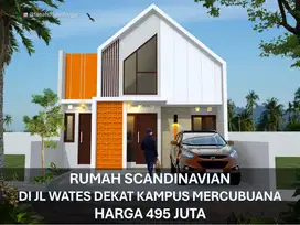 Rumah Dijual dekat Kampus Mercubuana di Jl Wates KM 9 Proses Bangun