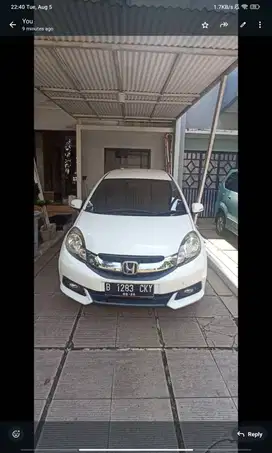 DIJUAL MOBIL HONDA MOBILIO AT 2015