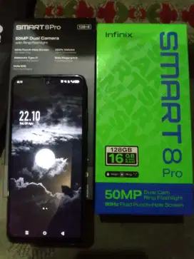 Jual hape Infinix smart 8 pro second ram 8+8 128GB