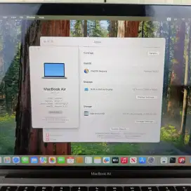 Macbook Air M1 13 Inch Ram 16 Ssd 512 lengkap full set space grey