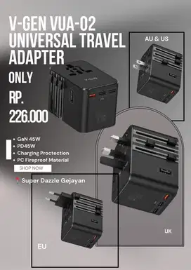 V-GEN VUA-02 Travel Adapter