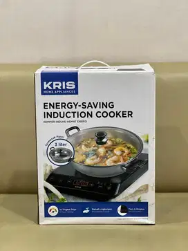 Kris kompor listrik touch screen set panci stainless original kris
