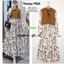 Jual aneka busana muslim wanita MIDI,gamis,setcel,setrok