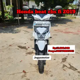 Honda beat cbs fi 2019 putih cash // credit