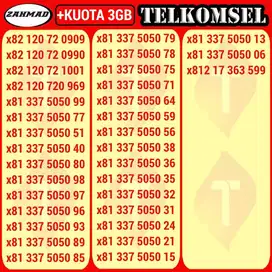 TSEL-A) NOCAN Telkomsel Bonus Kuota kartu perdana nomor cantik simpati
