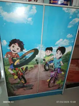 Jual lemari baju anak karakter kayu