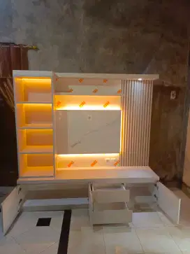 Backdrop TV minimalis ukuran 200 x 200