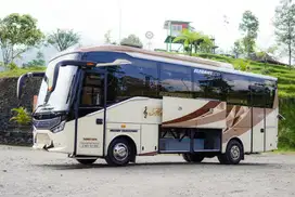 SEWA RENTAL MEDIUM BUS PARIWISATA JAKARTA DEPOK TANGERANG BEKASI MURAH