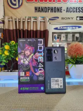 Infinix Note 40 Pro 5G Ram 8+8/ 256Gb Fullset Ori Garansi S/d Mai 2026