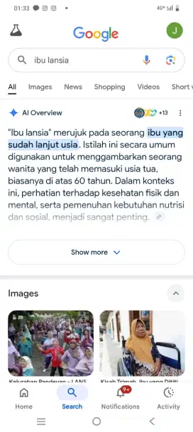 Dibutuhkan wanita belum menikah jaga ibu lansia