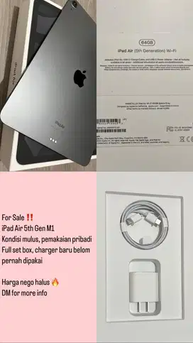 iPad Air 5th Gen M1