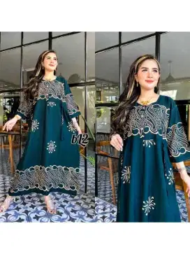 DASTER BATIK CHIBI JUMBO LD 120 LENGAN 3/4 BUSUI KEKINIAN TERBARU