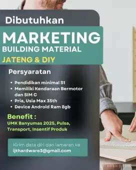 Lowongan kerja material bangunan