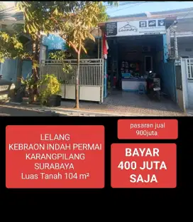 Lelang Rumah Kebraon Indah Permai Karangpilang Surabaya