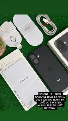 Iphone 16 128Gb iBox On Garansi Panjang
