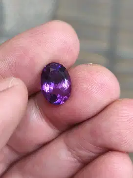 Batu kecubung Ametysh 4.65 carat top kristal clean