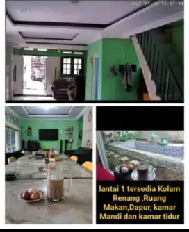Dijual Rumah Tingkat 2 Lantai Bisa buat Usaha Akses Rame Pinggir Jalan